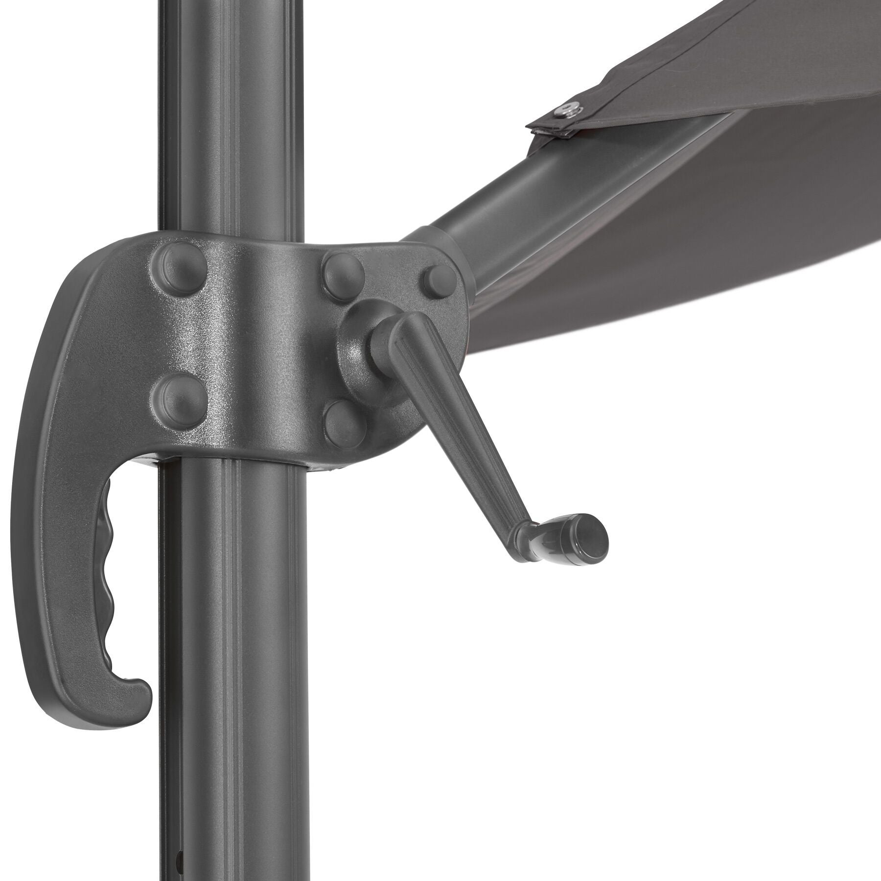 Parasol déporté en acier et polyester avec housse de protection 300 cm TECTAKE - 6