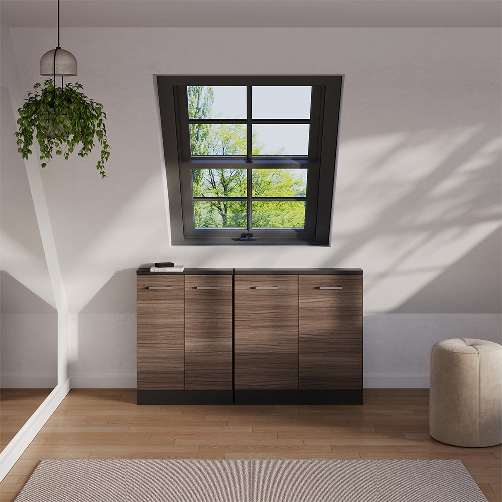 Vicco Szafa skosna Rion, Szlachetny szary/antracyt, z 2 drzwiami - 8