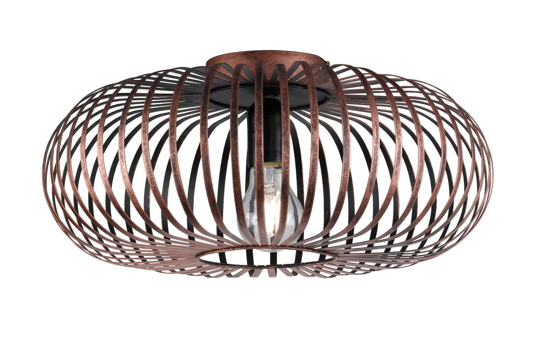 Lampa sufitowa JOHANN miedziano-czarna 1xE27x60W metal wym:17x40x40cm IP20 Trio
