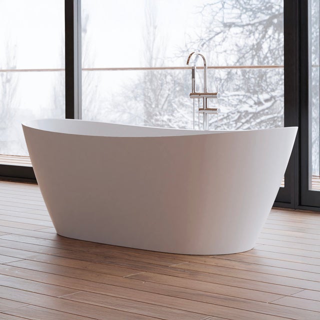 Vasca Freestanding Ovale Venecia 170 Blanche (bianco) L170 X L80 X H57 Cm, By Spalina