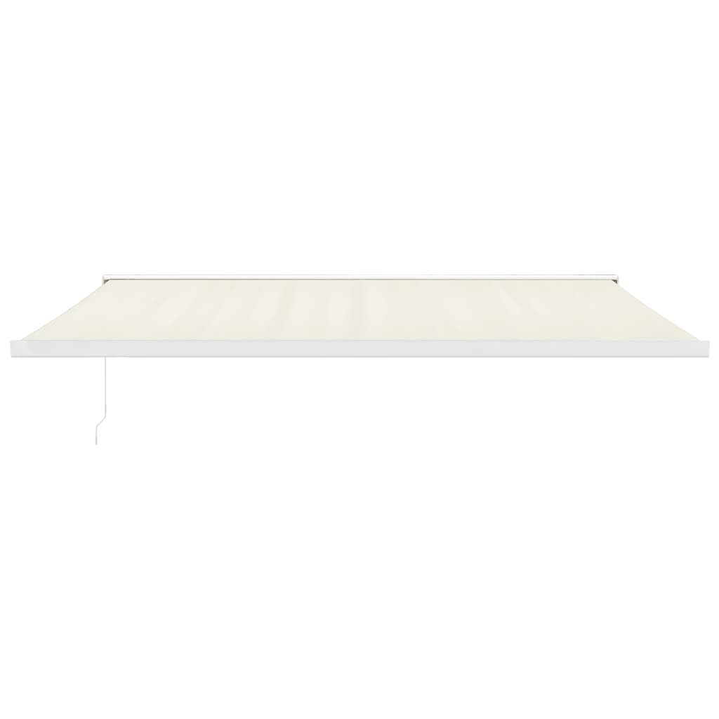Auvent rétractable crème 5x3 m tissu et aluminium vidaXL - 4