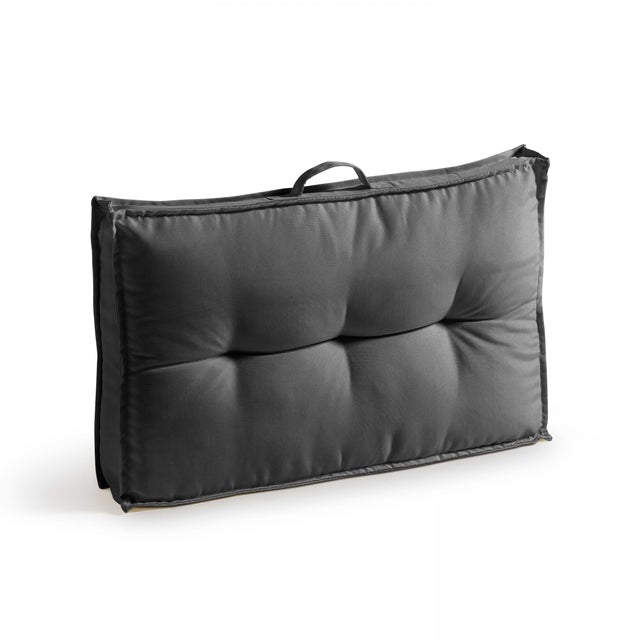 Cuscini Quadrati Pillow Perfect Per Interni/Esterni – Set Da 2, 48,3 X 48,3 Cm, Colore Nero – Imbottitura In Fibra Riciclata, Tessuto Resistente All'Acqua E UV