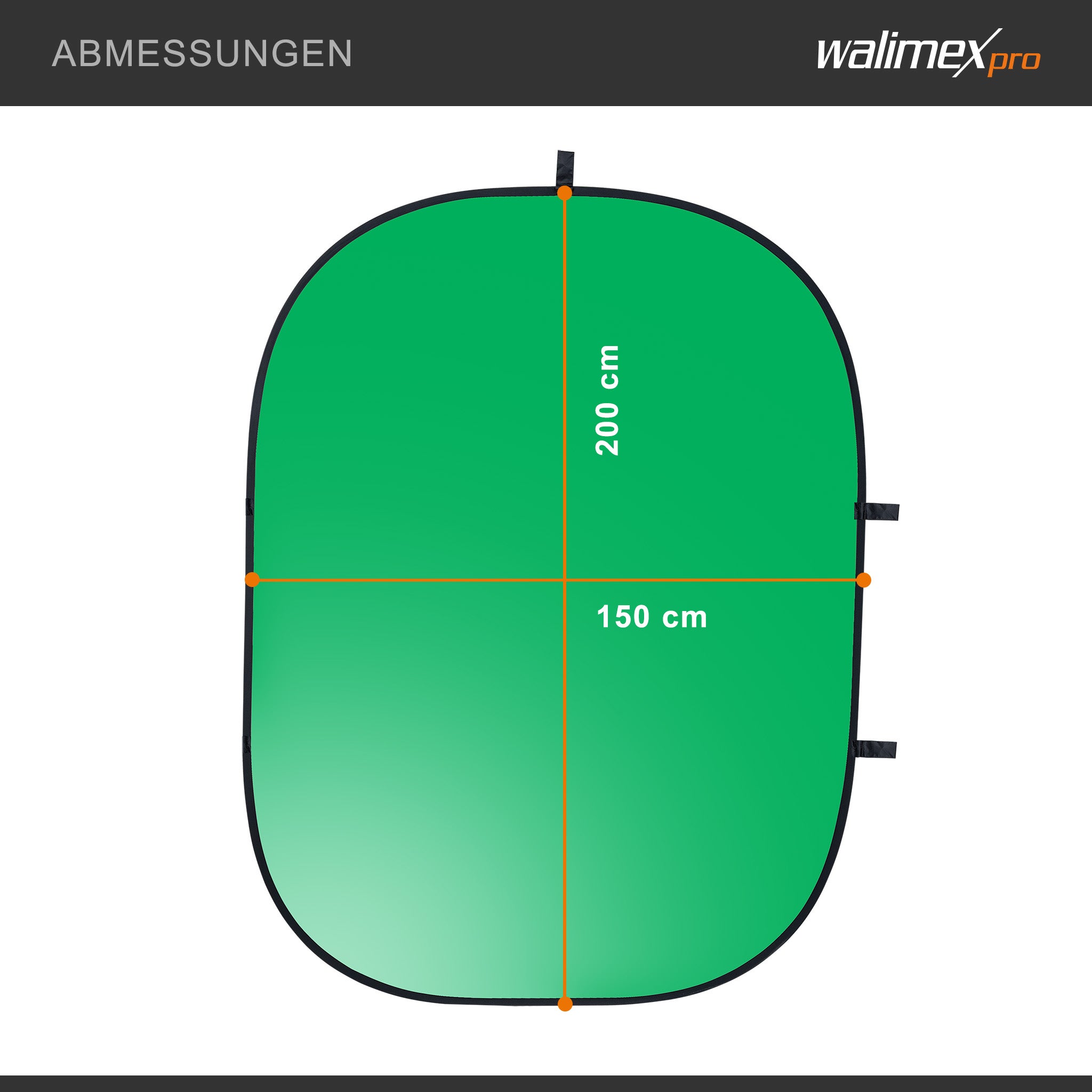 Fond pliant vert Walimex pro - 7