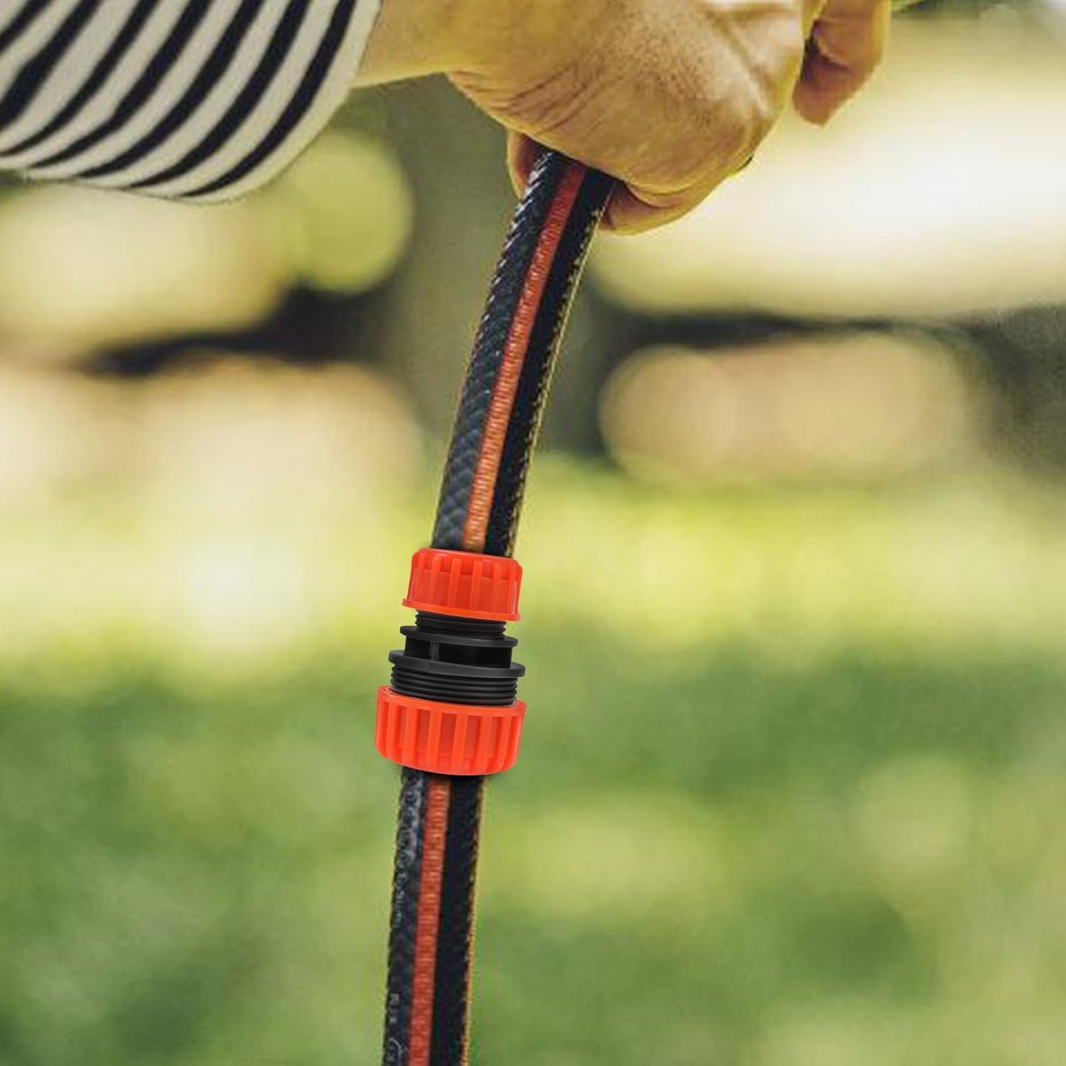 2 Pièces Connecteurs de Réparation Tuyau Jardin Abs Dur pour Rallonge et Réparation Tuyaux Arrosage - 4