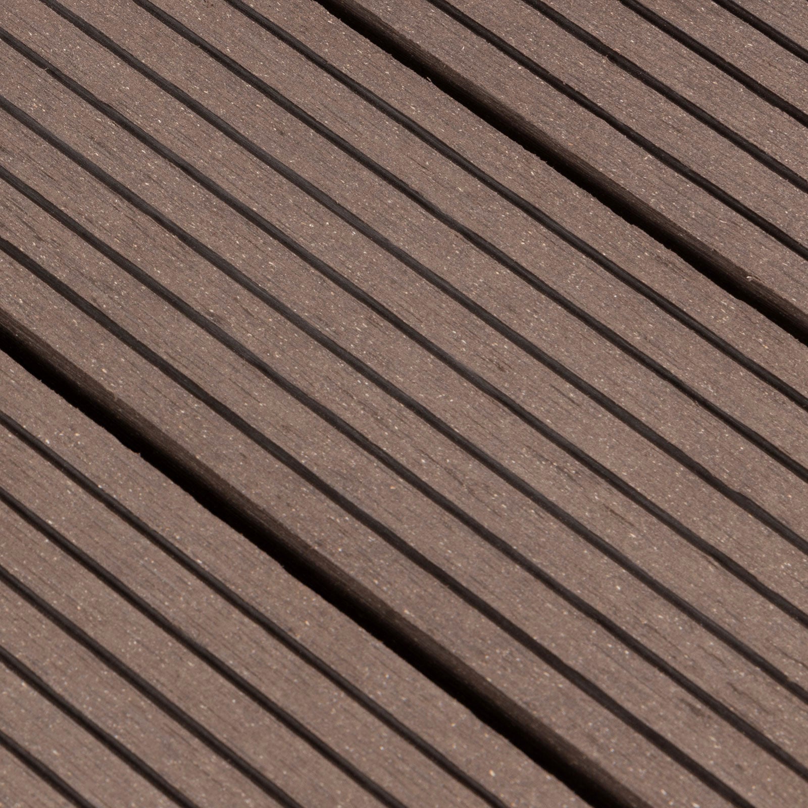 Dalle de Terrasse WPC Classic, Marron foncé Diagonale, 30 x 30 cm, 1 Pièce - 2