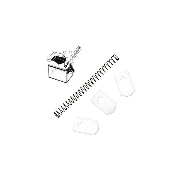 Leifheit 37202&nbsp;: 3 patins en caoutchouc et ressort pour tapis de sol Leifheit Cherrymat