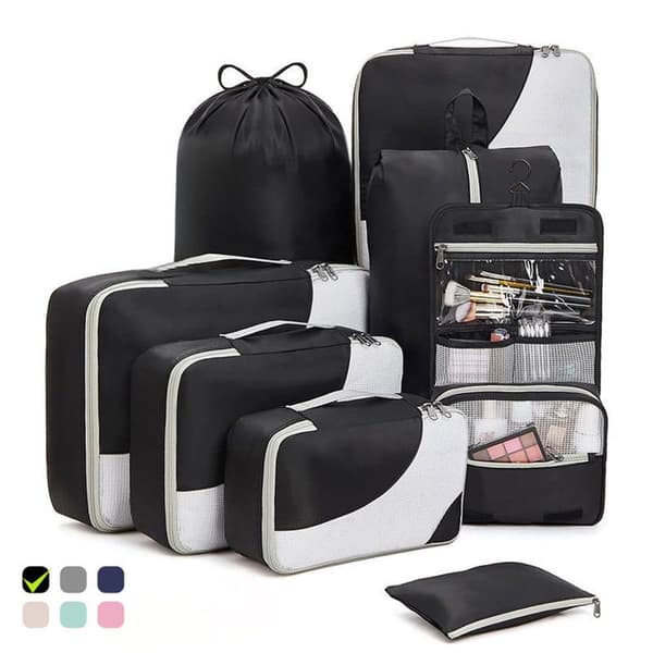 Set de bolsas organizadoras de viaje, bolsa organizadora para