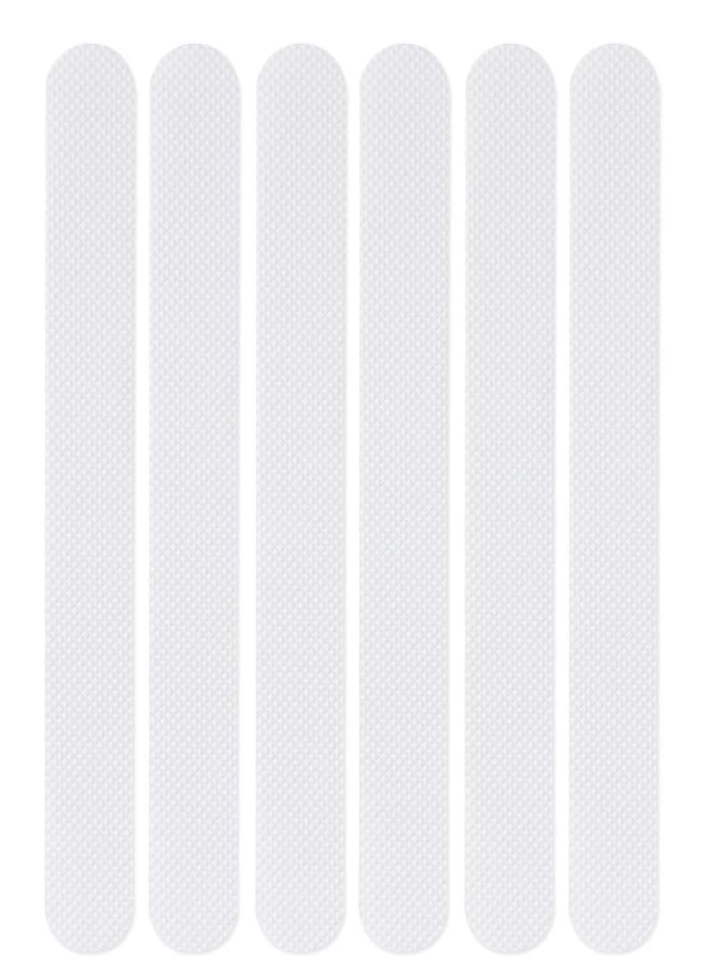 Naklejki antypoślizgowe do wanien, pryszniców i schodów, 2 x 20 cm, 6 szt., białe