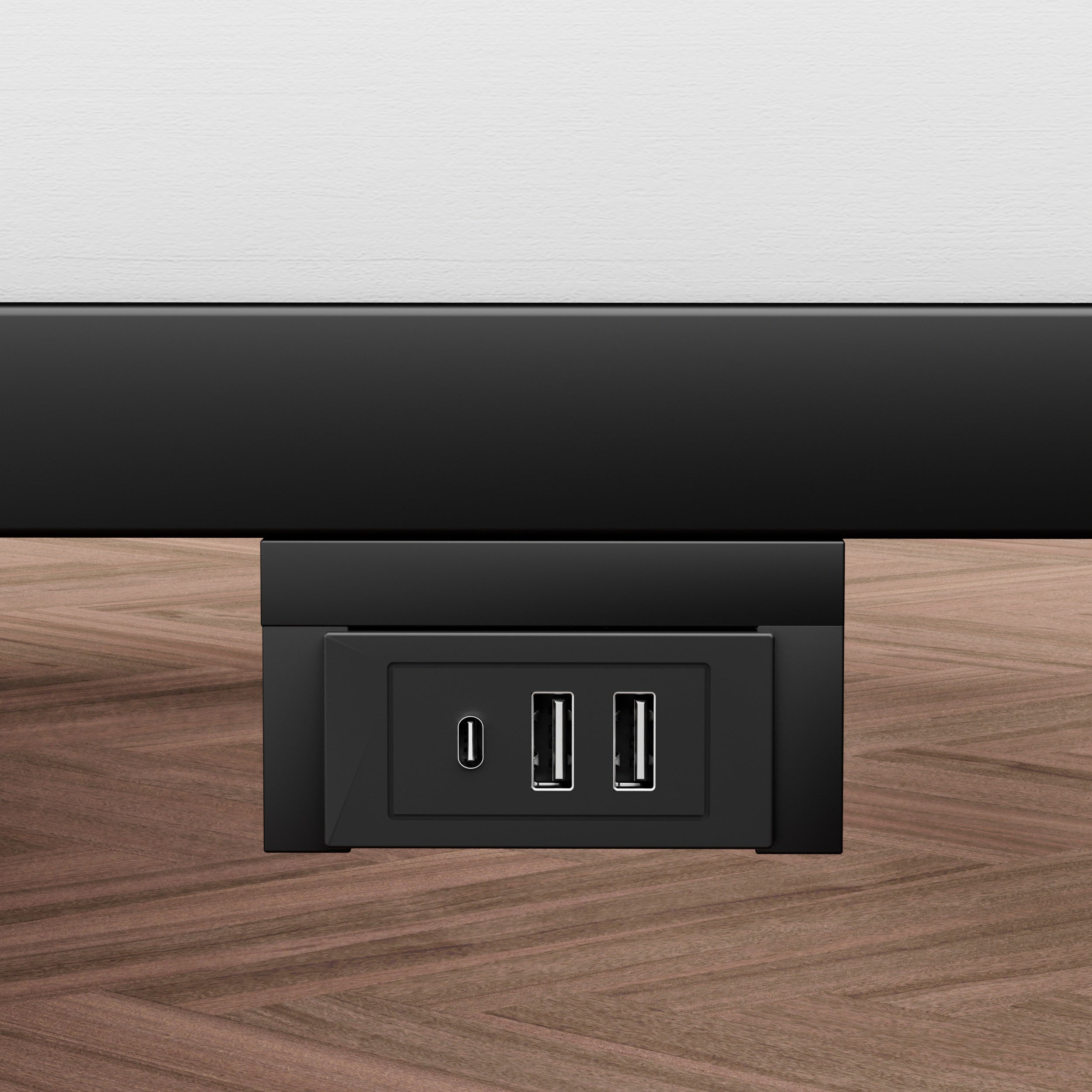 Cama flutuante em metal 160 x 200 cm com iluminação LED, estrado de ripas metálico, iluminado, preto - 8