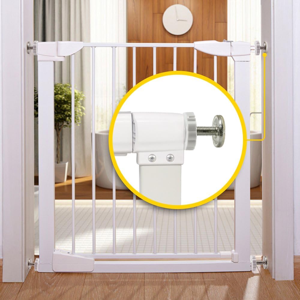 Lot de 6 vis de pression pour barrière de sécurité enfant 80 mm, vis de fixation pour barrière enfant, vis pour tiges filetées - 7