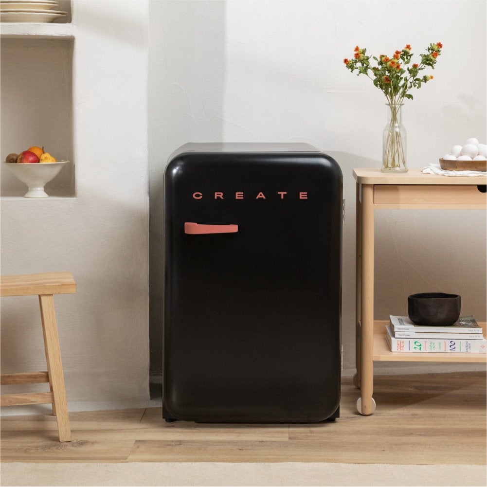 CREATE - FRIDGE RETRO 107L - Lodówka w stylu retro - Noir