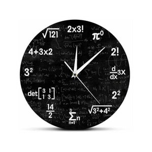 Formulas Matemáticas Reloj Para Matematicos Reloj, Reloj De Pared