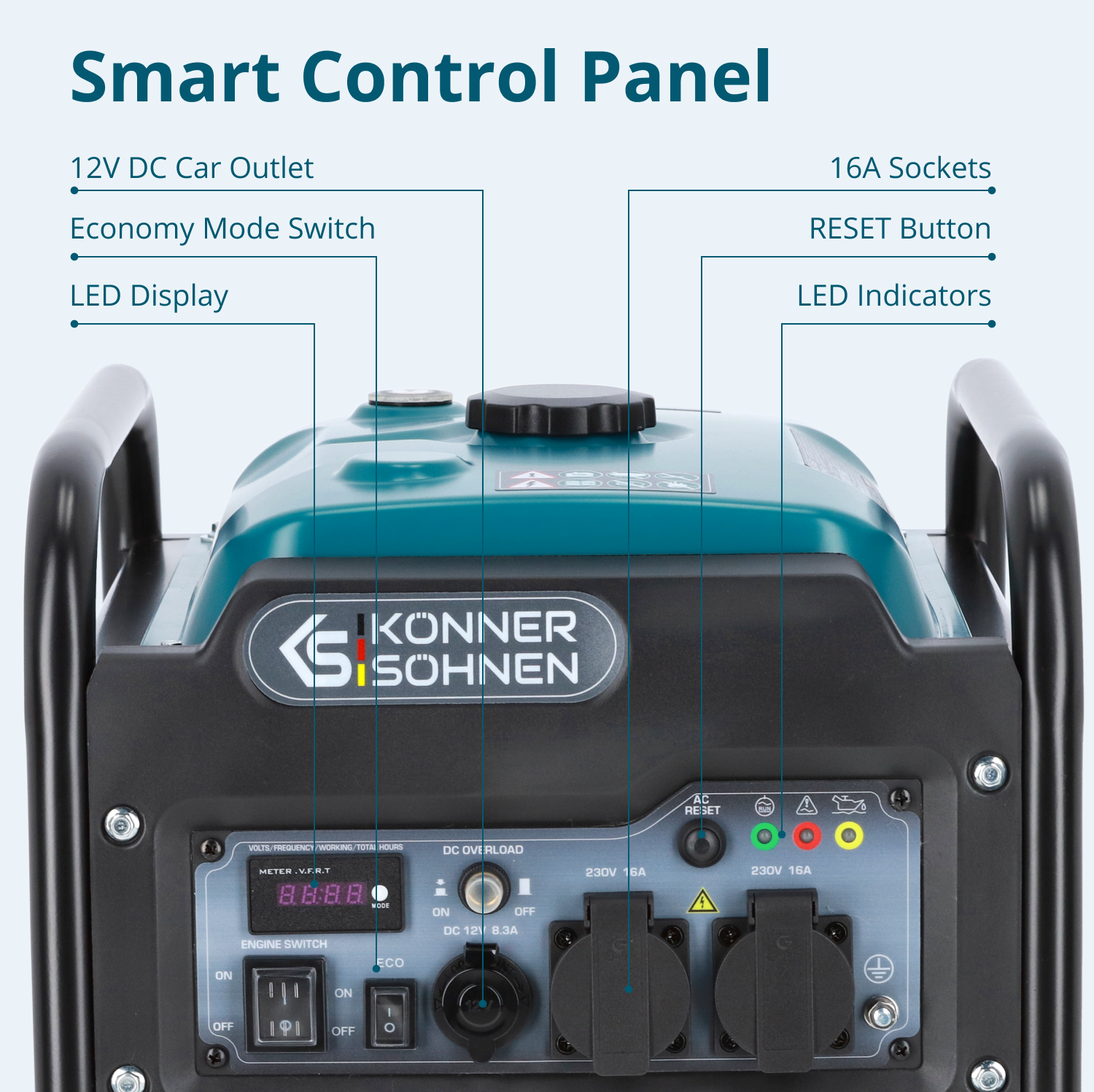 Groupe électrogène-onduleur KS 3300i Puissance maximale 3.3 kW - 6