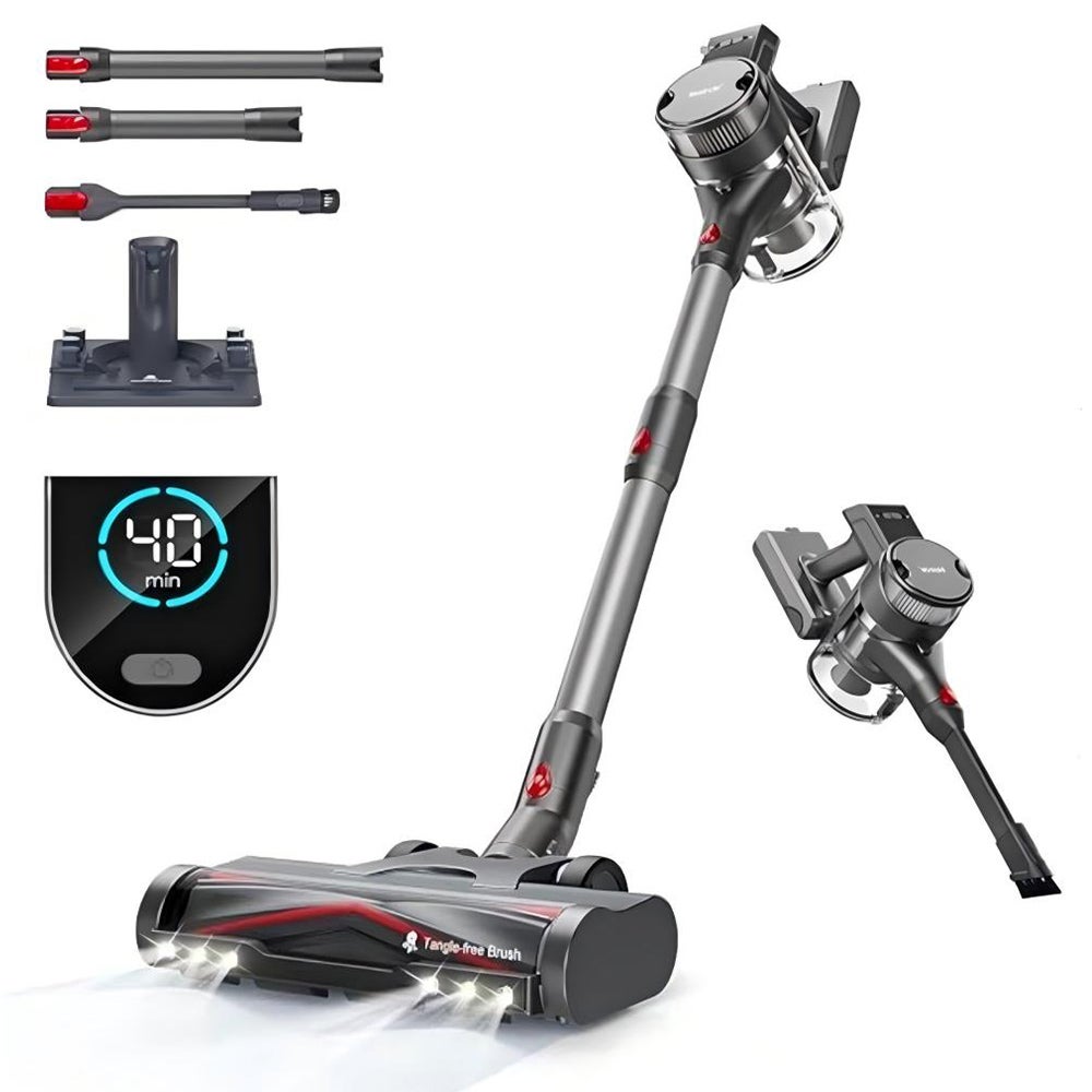 Prettycare Aspirateur Balai Sans Fil Aspirateur Léger, Conçu Pour Sol Tapis Poils D Animaux W200