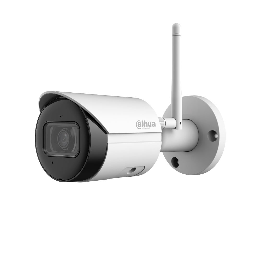 Dahua IPC-HFW1230DS-SAW, Telecamera Bullet 2MP Con Wi-Fi E IR, Ottica 3.6mm, Audio Integrato
