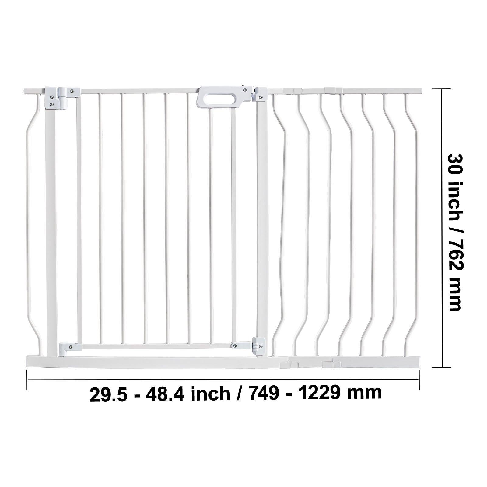 Barrière pour bébé extra large, 75 à 118 cm, Hauteur 76 cm, Barrière auto-fermeture Easy Step pour enfants et animaux SucceBuy - 2