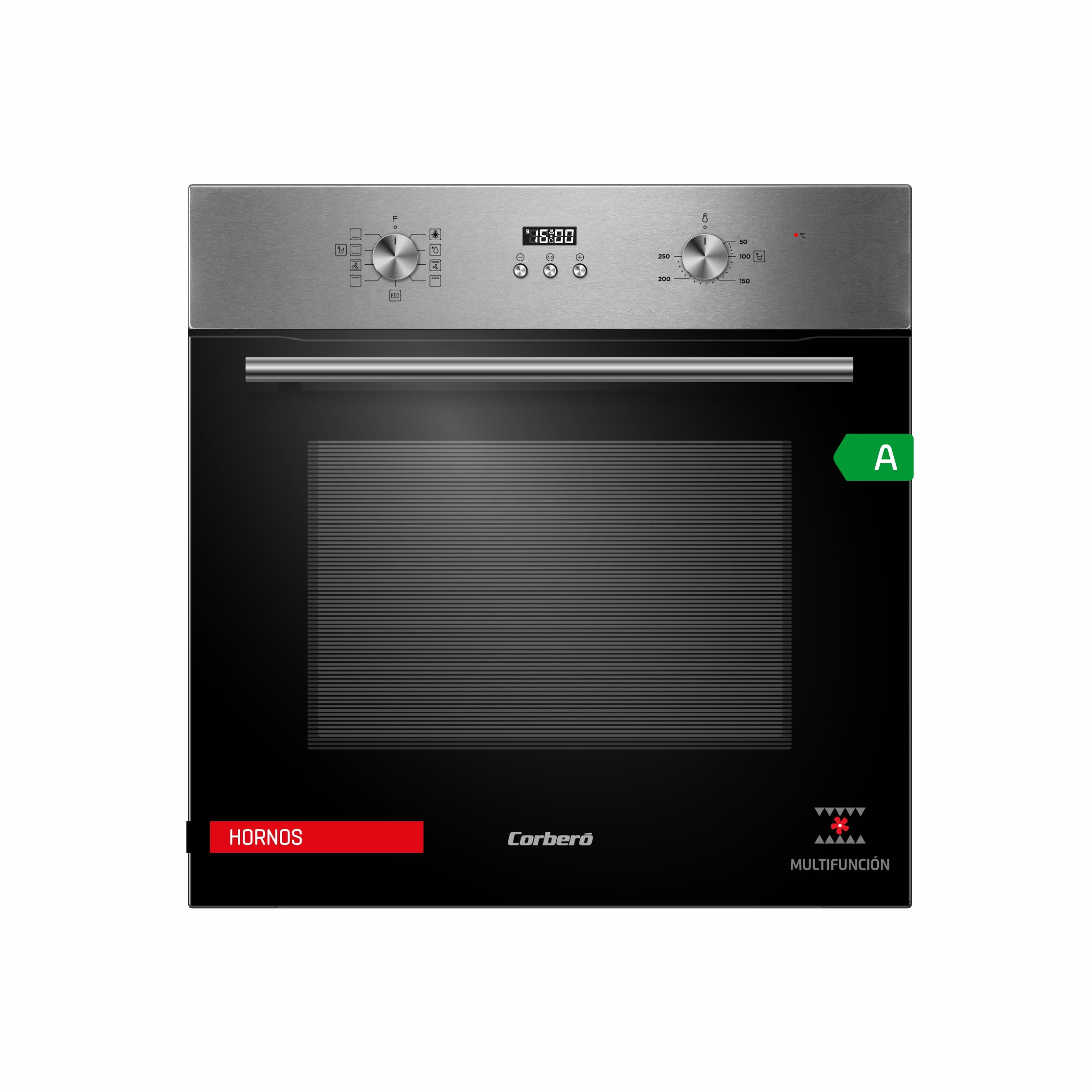 Corbero Negro Horno Cchmd807xg 70 L Cristal /Inox Multifunción - Imagen 2