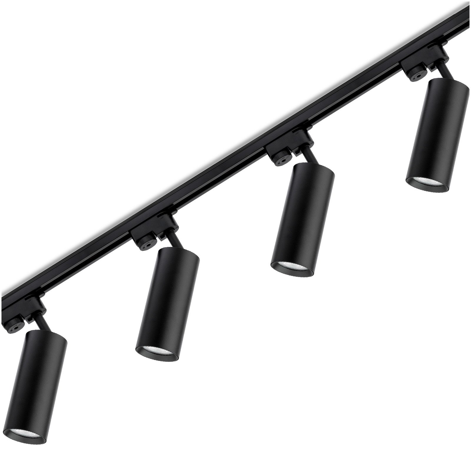 Zestaw Szyna Lumiled Oświetleniowa Szynoprzewód 2 m + 4x Reflektor Szynowy RITI GU10 Czarny