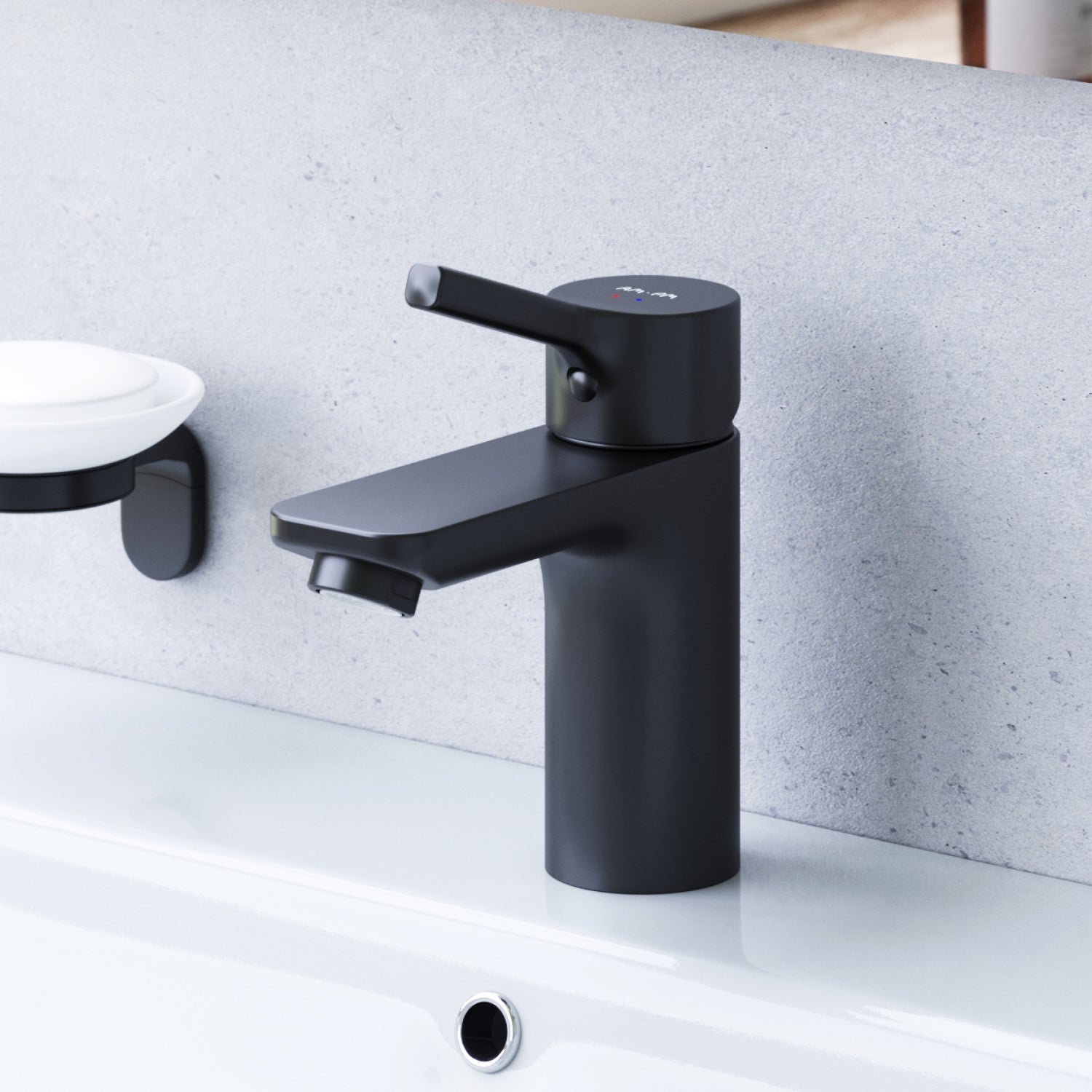 Jednouchwytowa bateria umywalkowa Bateria umywalkowa czarna, X-Joy rozmiar S, FXB02122 AM.PM