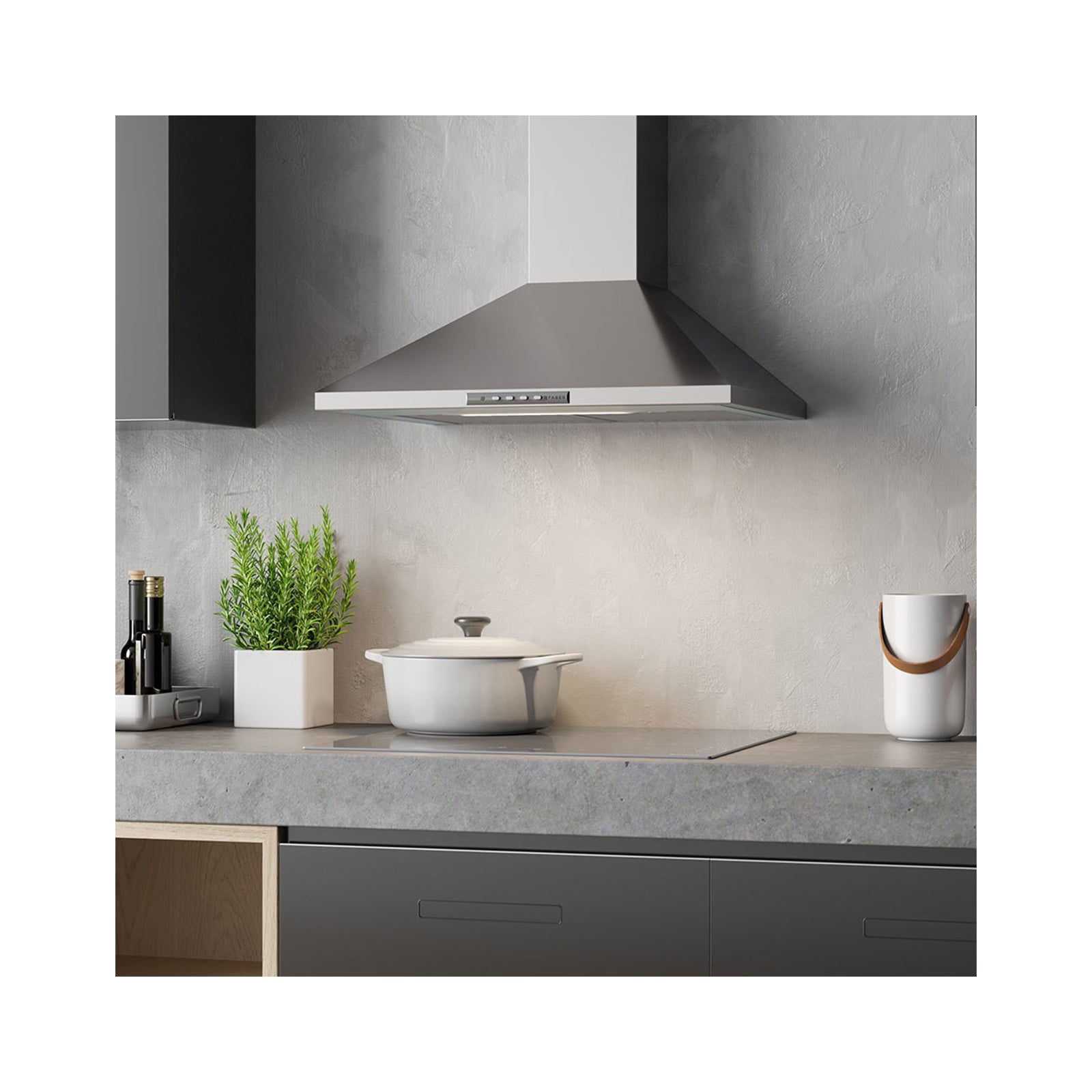 FABER S.p.A. VALUE PB 4 2L X A60 Cappa aspirante a parete Acciaio inossidabile 430 m³/h - 3