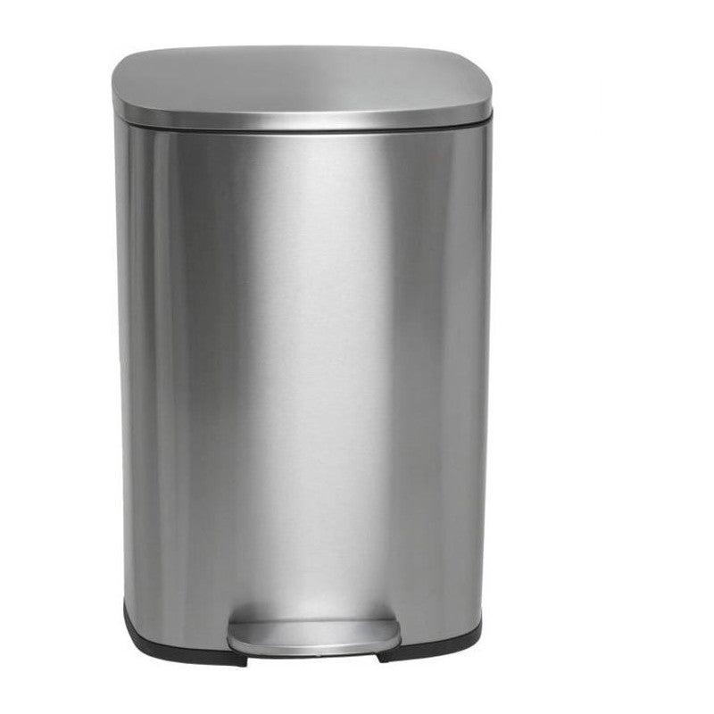 Kosz na Śmieci z Pedałem Inox ADMIRAL srebrny 50L