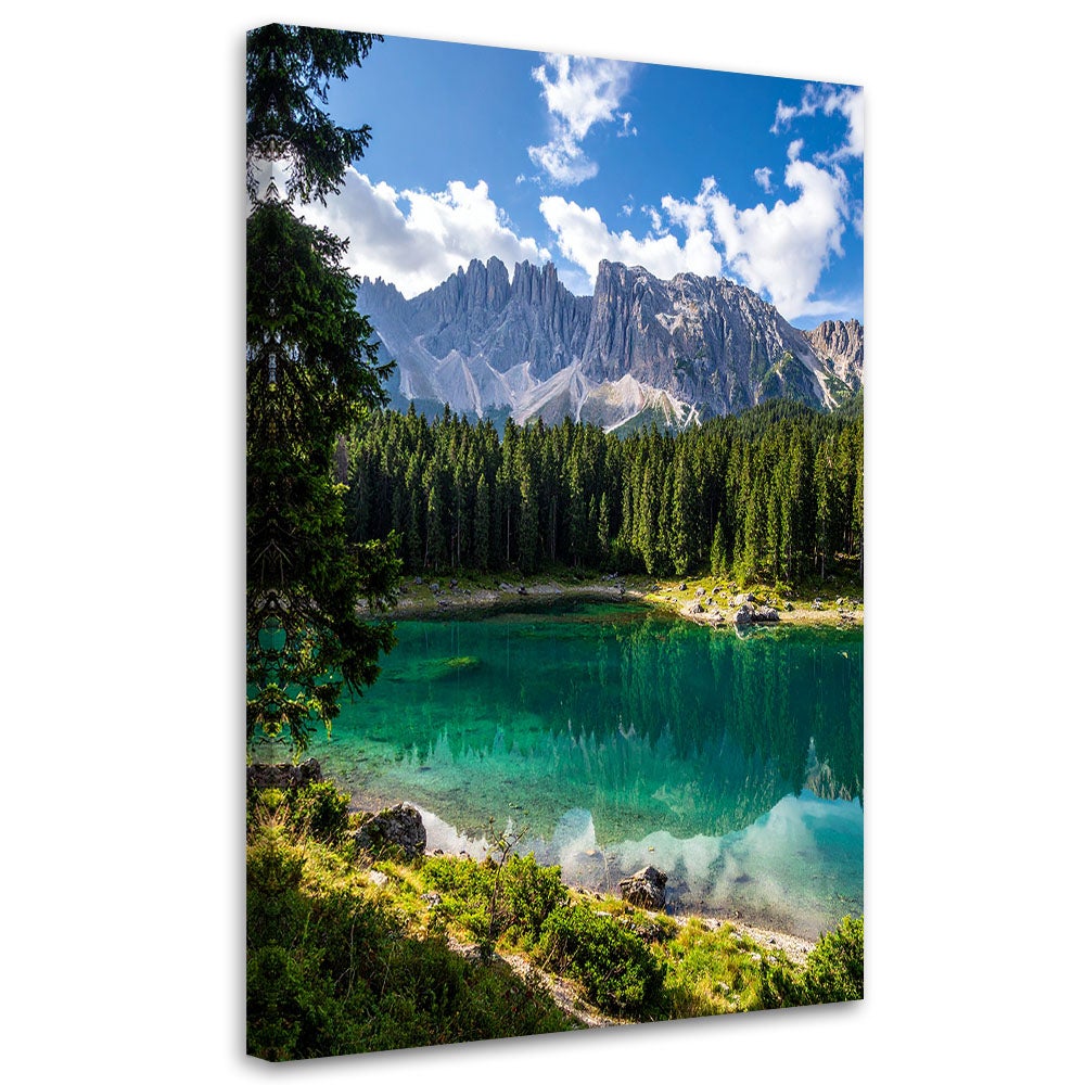 Obraz do salonu sypialni biura, Krajobraz jezioro góry natura 80x120