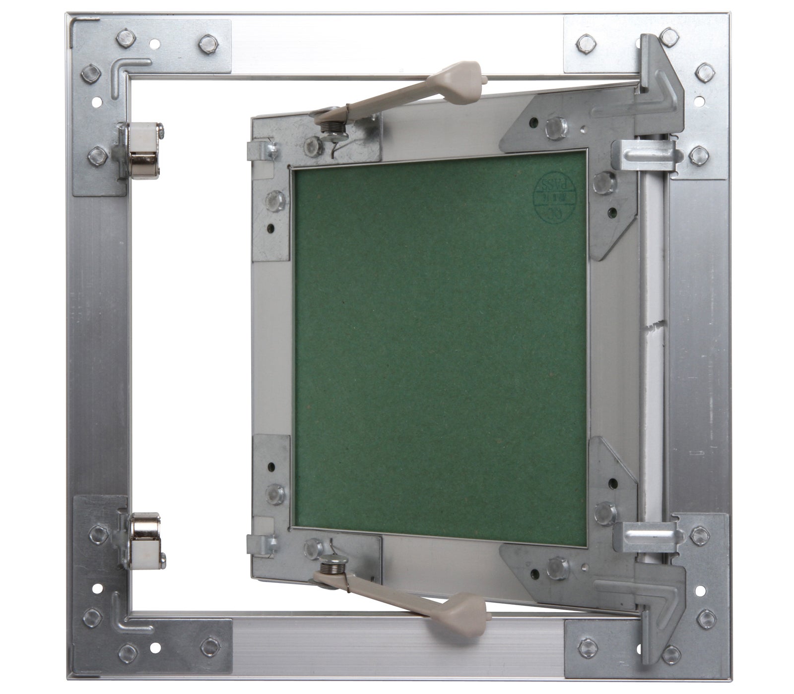 Trappe de visite alu hydro Semin - 400 mm x 400 mm x 12.5 mm - ouverture poussez/lâchez - pièces humides - murs et plafonds - 4