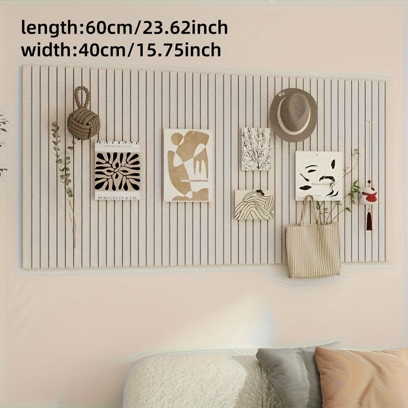 Tableau d'affichage en feutre couleur camel clair, idéal pour les travaux scolaires, décoration murale photo de bureau, 40 x 60 cm. - 2