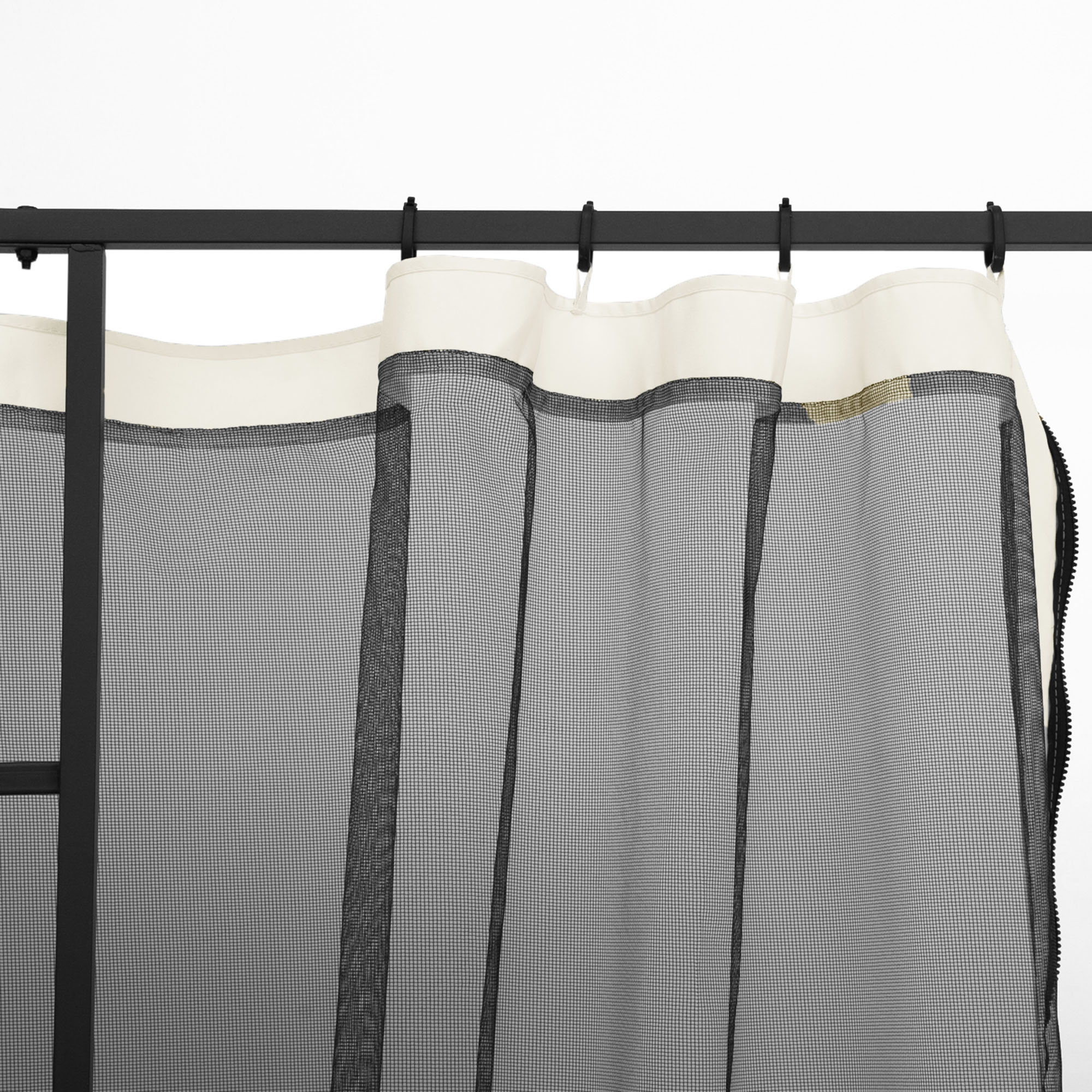 Moustiquaires pour barnum de jardin nylon Outsunny - 7