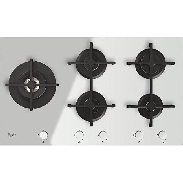 Whirlpool Placa De Gas Empotrada Goa 9523/Wh De 90 Cm Y 5 Quemadores, Color Blanco , Leroy Merlin