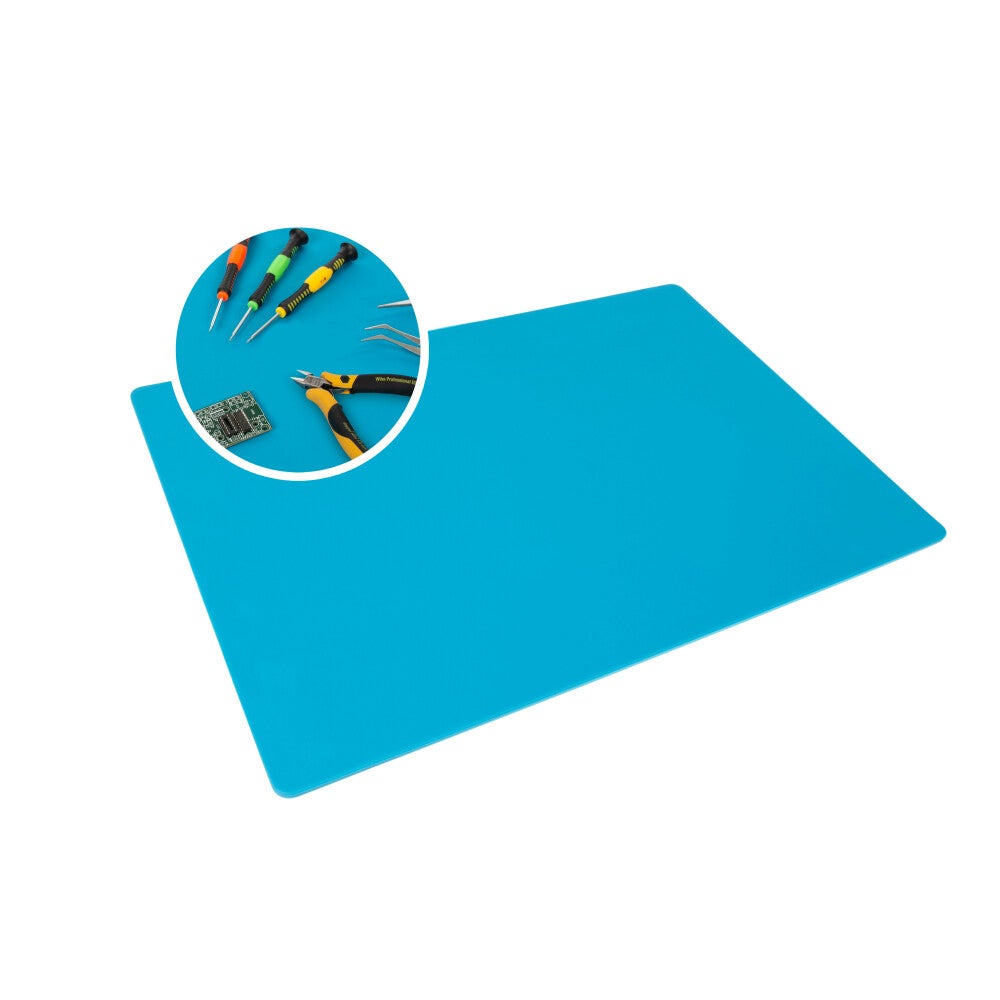 Velleman Tappetino per saldatura in silicone, 550 x 350 mm, blu : Velleman Group nv