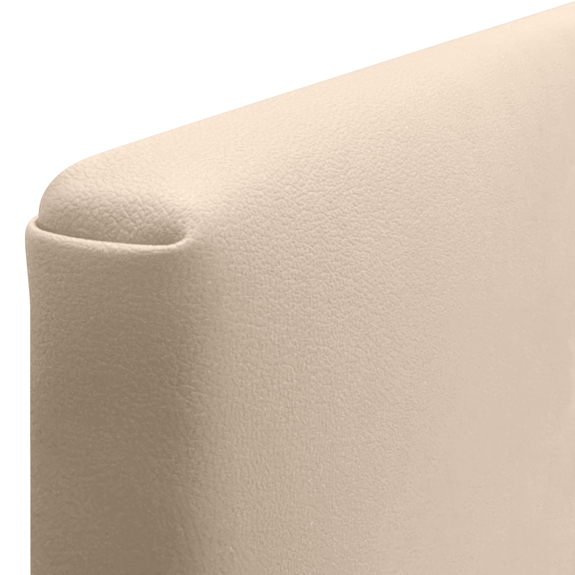 DHOME Cabeceira de cama Capitoné até ao chão Couro Sintético Estofado 8cm para Quarto de Cama (145cm, Beige) - 5