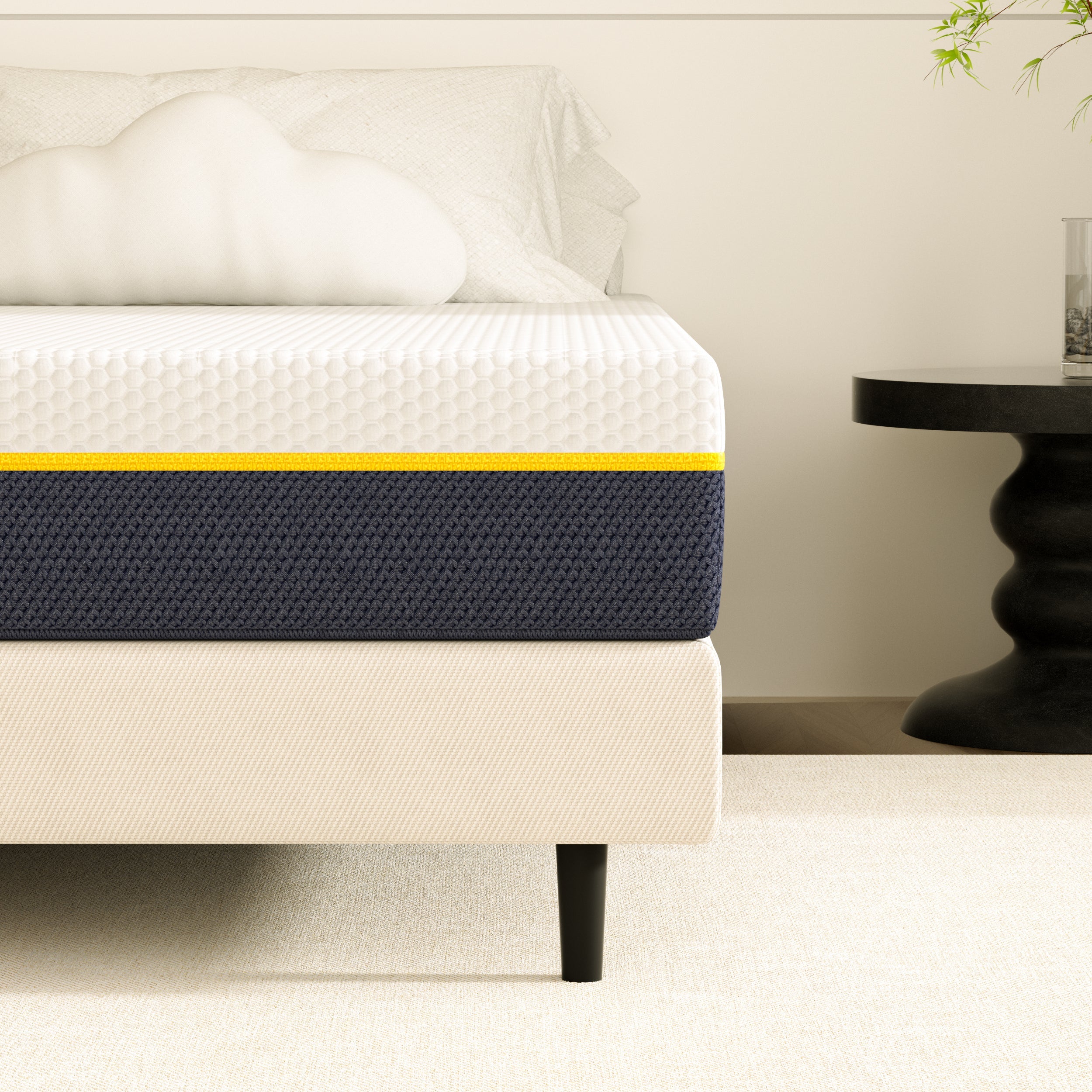 DEWINNER Matelas adulte double en mousse, 140*200 cm, 17 cm d'épaisseur - 7