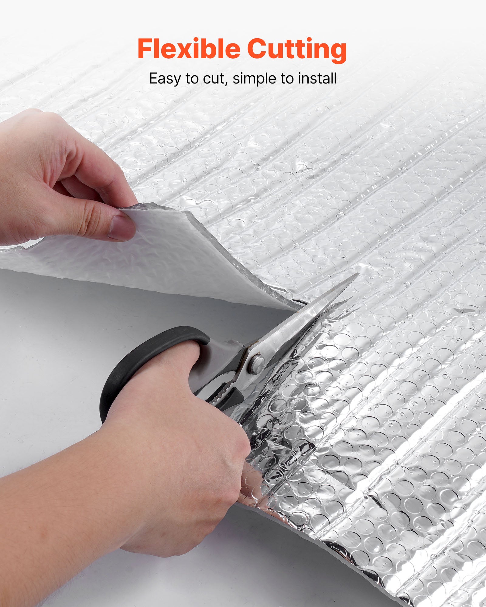Isolant thermique double réfléchissant VEVOR, alu double face + bulles d’air, 16 pièces, 61×122 cm, pour porte de garage et toit de camping-car - 5
