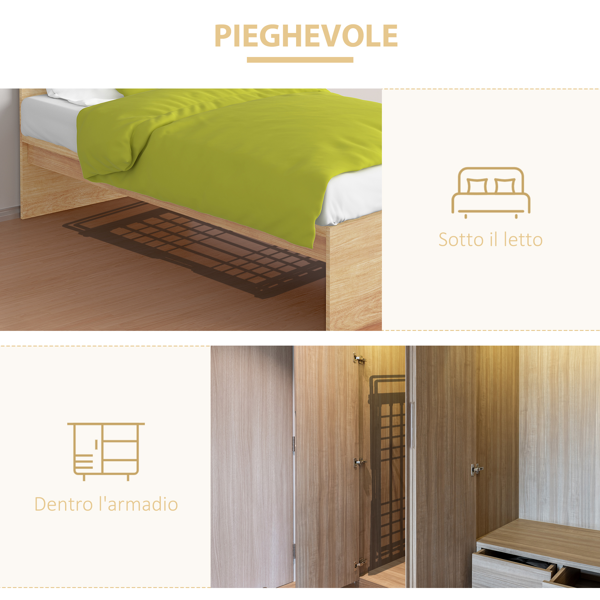 HOMCOM Stendino Elettrico Riscaldato con Ali Pieghevole Salvaspazio in Lega di Alluminio, 144x53x91cm, Argento - 4