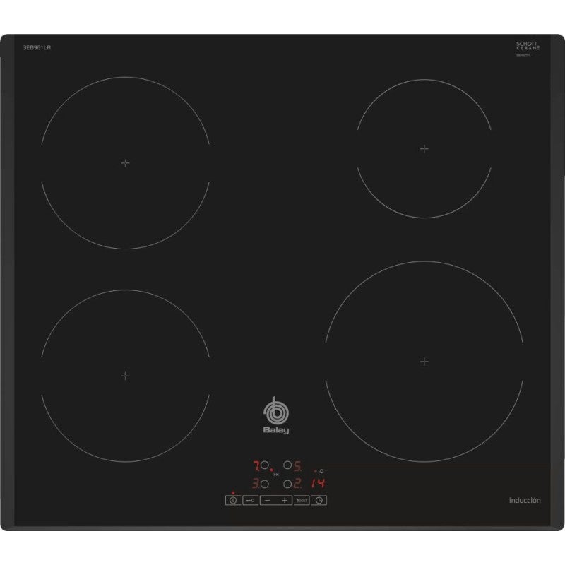 Balay Placa Inducción 3Eb961lr 4 Zonas Negro , Leroy Merlin