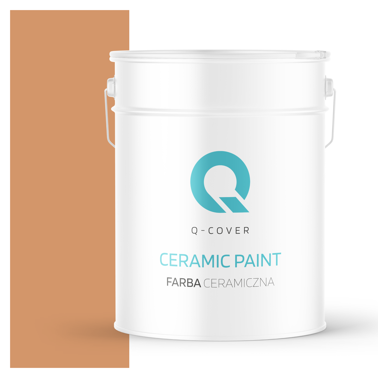 Farba Ceramiczna Do Ścian i Sufitów Q-Cover Herbaciany H6135 Głęboki Mat 10L