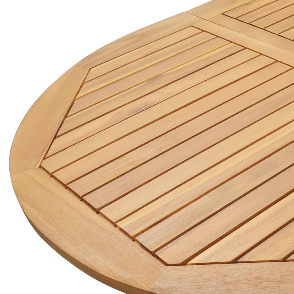 Table pliable de jardin 160x85x75 bois d'acacia solide - 8