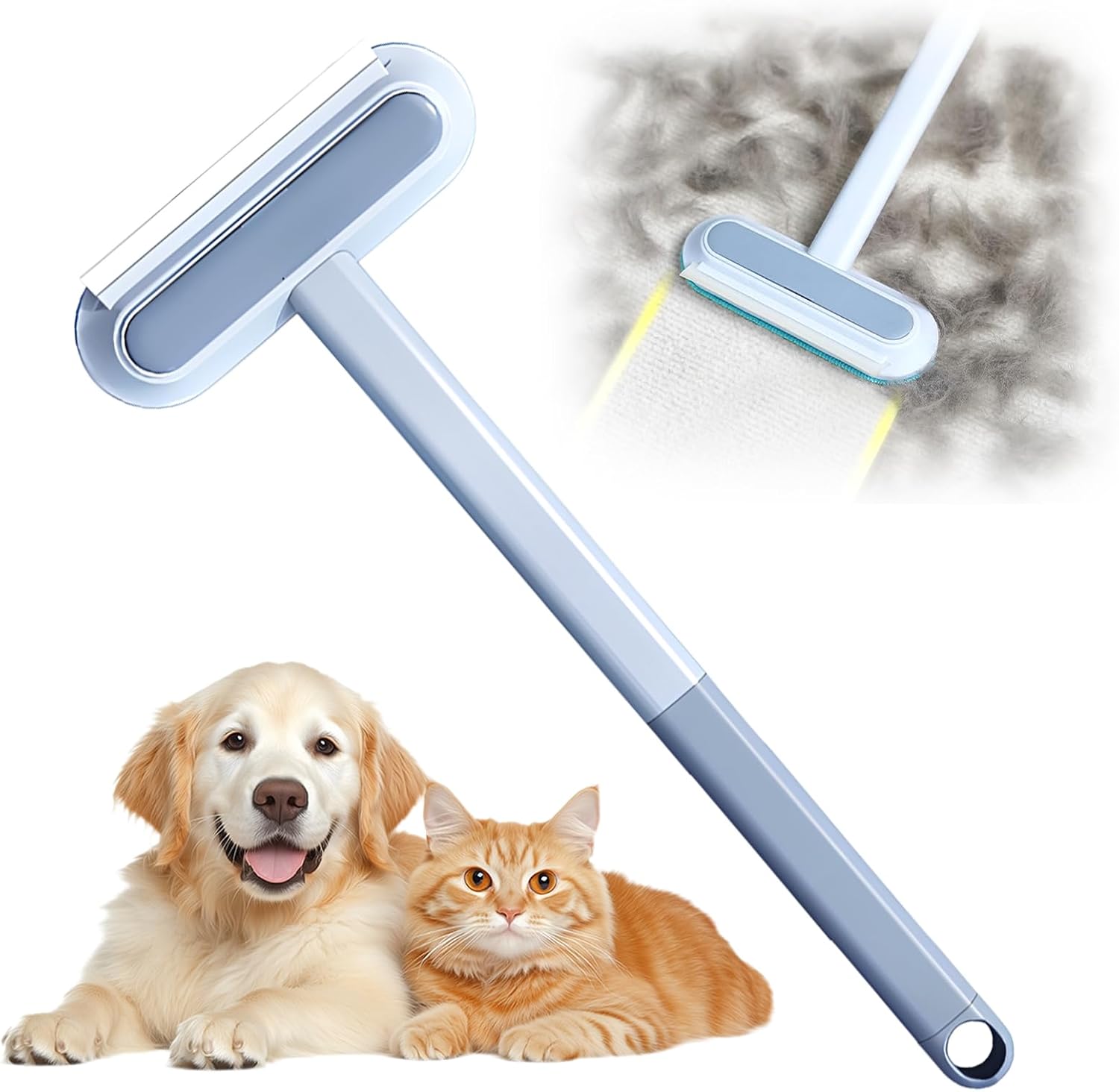 Lot De Deux Gants Pour Enlever Les Poils D'animaux, Adaptés Aux Chiens Et Aux Chats Reutilisables 92419454