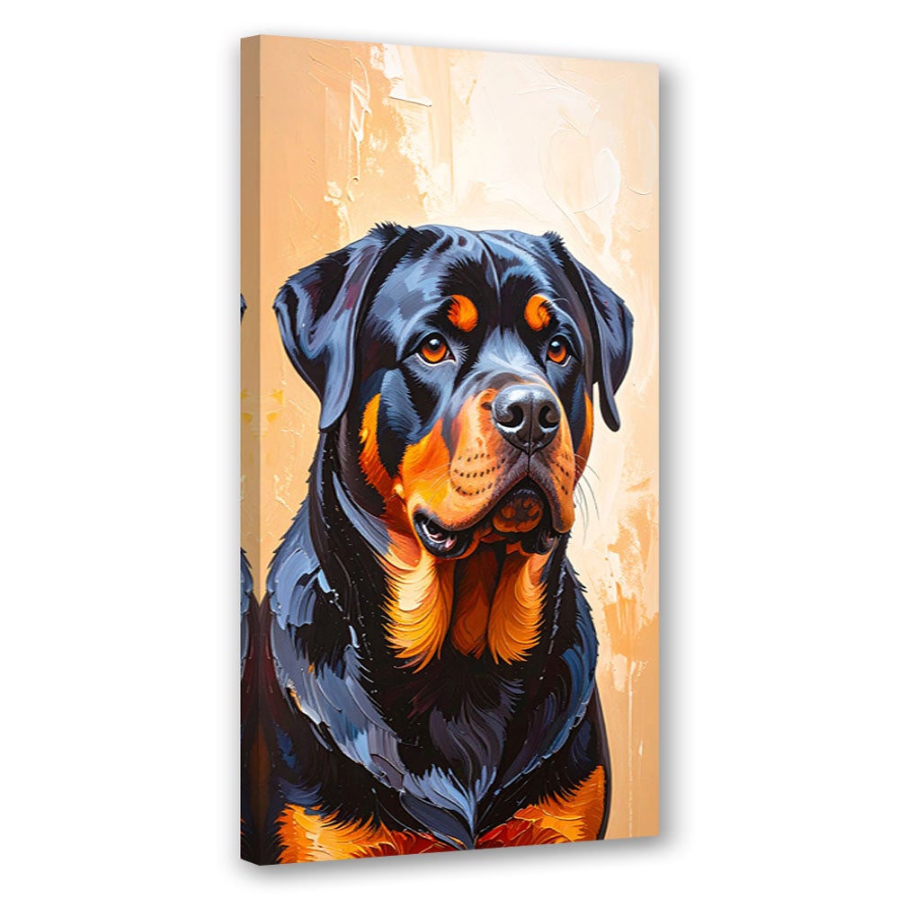 Obraz nowoczesny do salonu biura, Rottweiler Pies Zwierzę 50x100