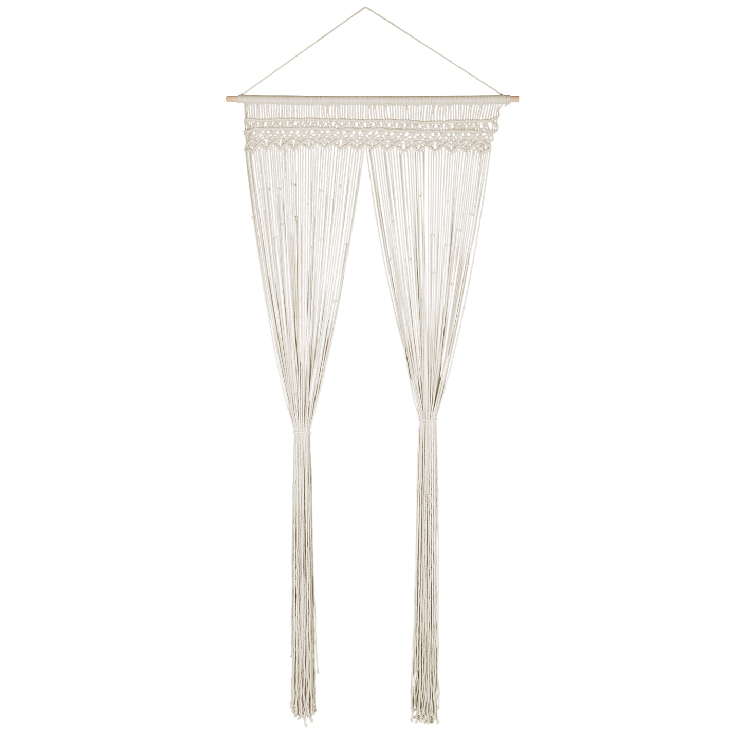 Rideau 90x200 cm bohème macramé - 4