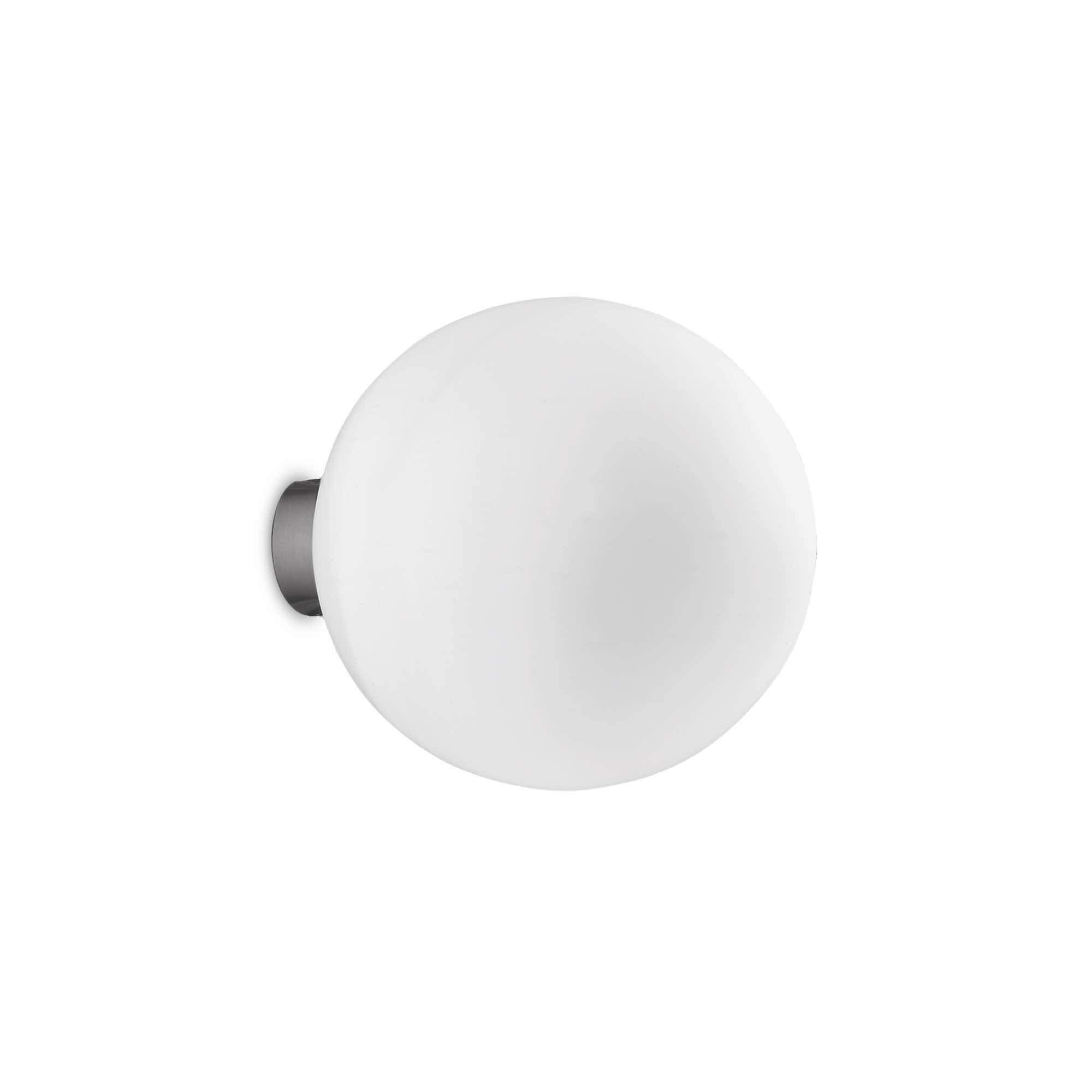 Ideal Lux  Applique Murale Blanche Mapa Bianco 1 Ampoule Diamètre 15 Cm , Leroy Merlin