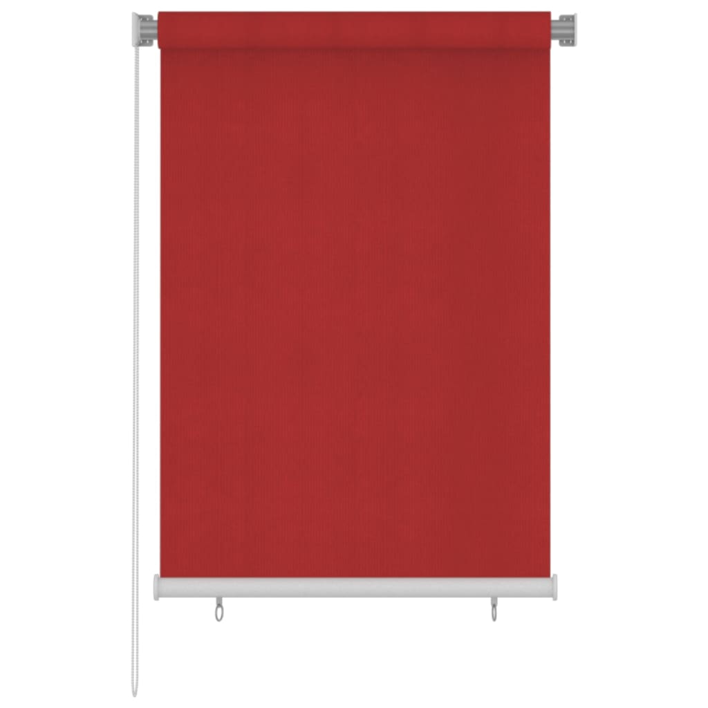 Store roulant d'extérieur 100x140 cm Rouge PEHD vidaXL | Leroy Merlin