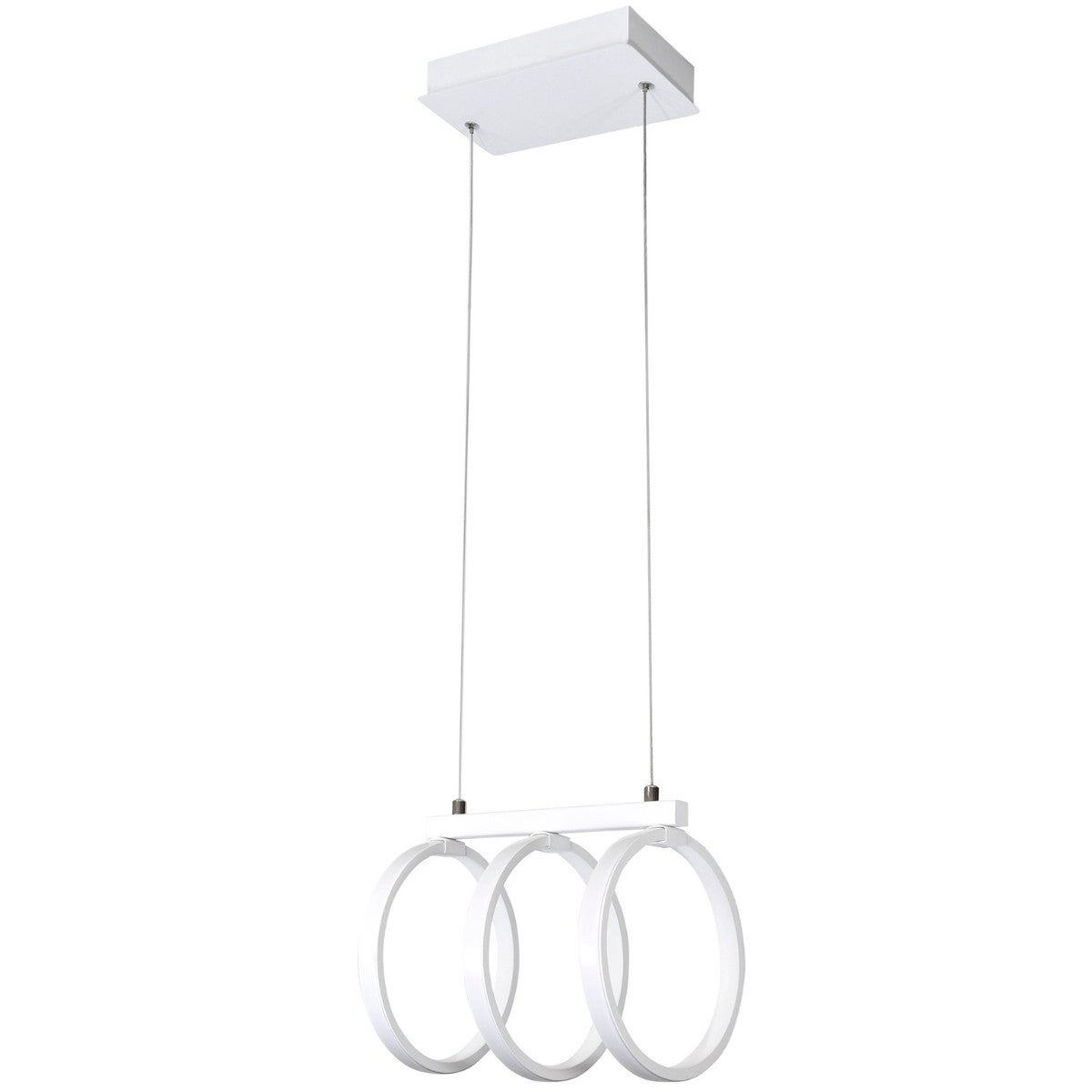 Lampa wisząca FLINT LED 34W Ciepła biel 2100lm biała wym: 120 x 18 x 25 cm Polux