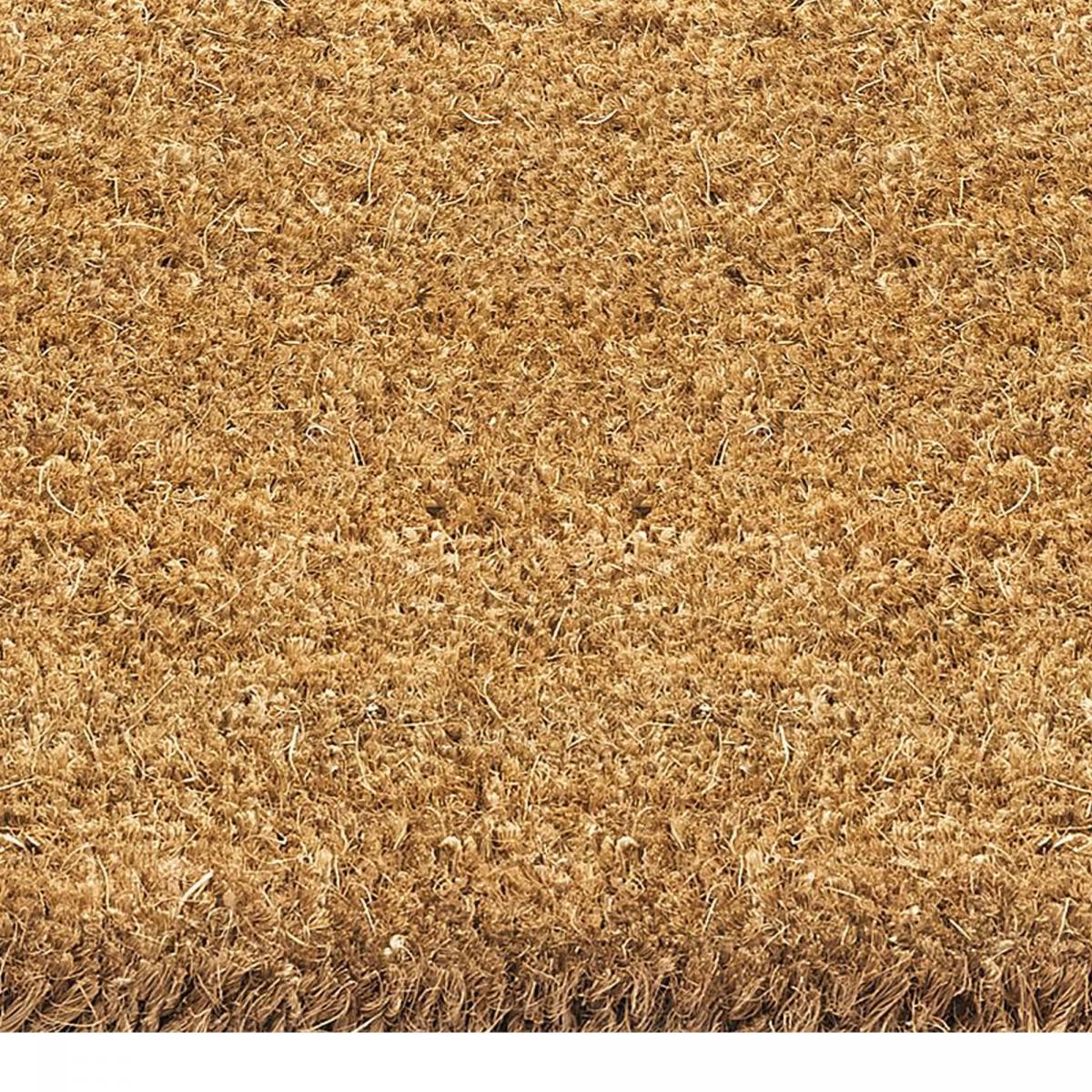 Paillasson 60x120 tissé en coco motif uni ECO COCO beige - 3