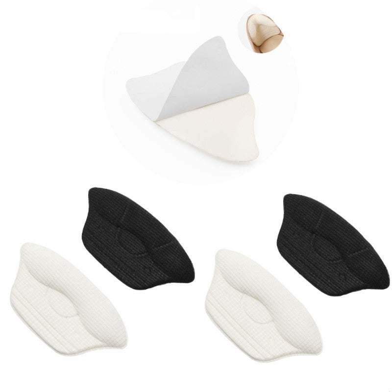 Flintronic 8 Paia Toppe Autoadesive Per Tallone – Ripara E Rinforza Scarpe In Microfibra – Bianche E Nere, Varie Misure - 5