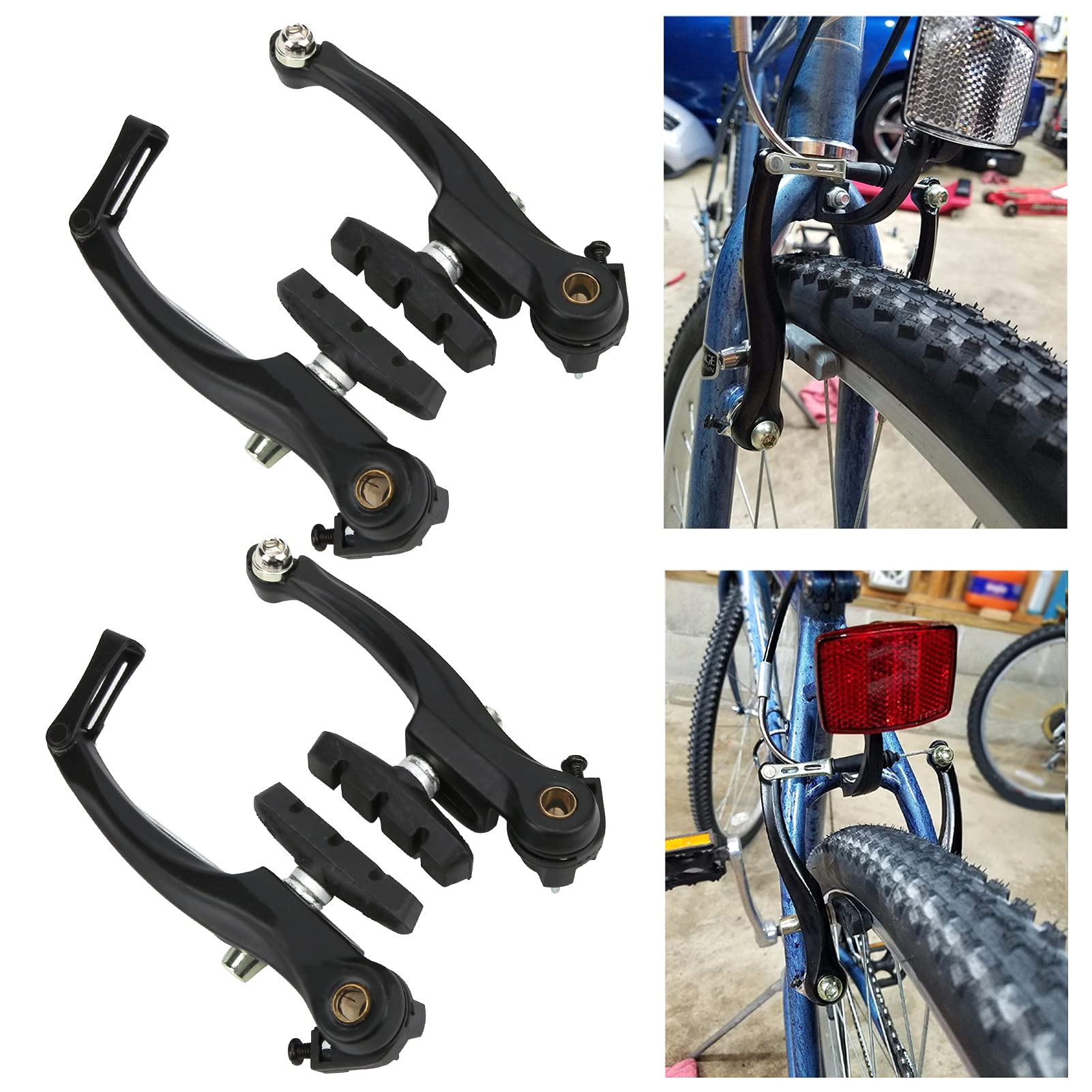 Set Pinze Freno A V Per Bici CHICIRIS, In Alluminio, Con Pastiglie, Completo Per Ruota Anteriore E Posteriore - 2