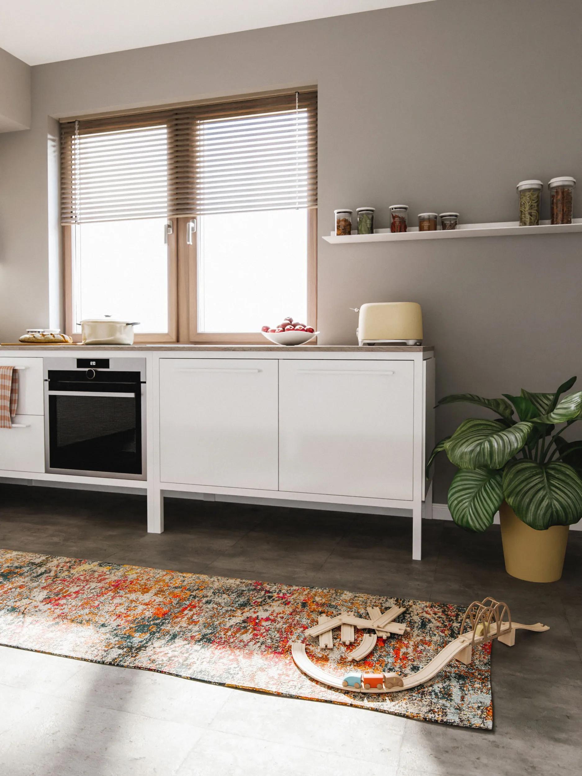 BENUTA - Tapis de couloir Casa multicouleur 80x300 cm - 2