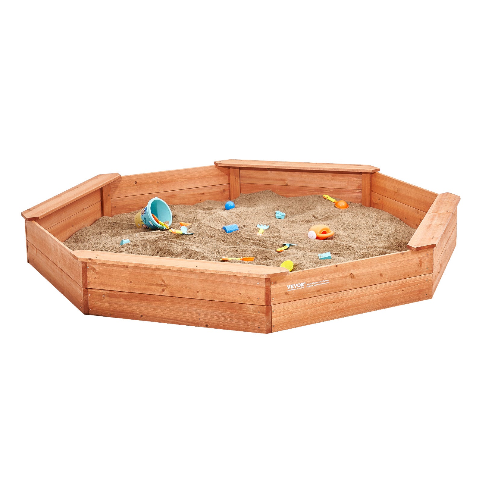 Cama de areia dobrável,VEVOR 1920 x 1920 x 230 mm,cama de areia octogonal com 4 lados e fundo duplo,jardim exterior,praia,parque - 9