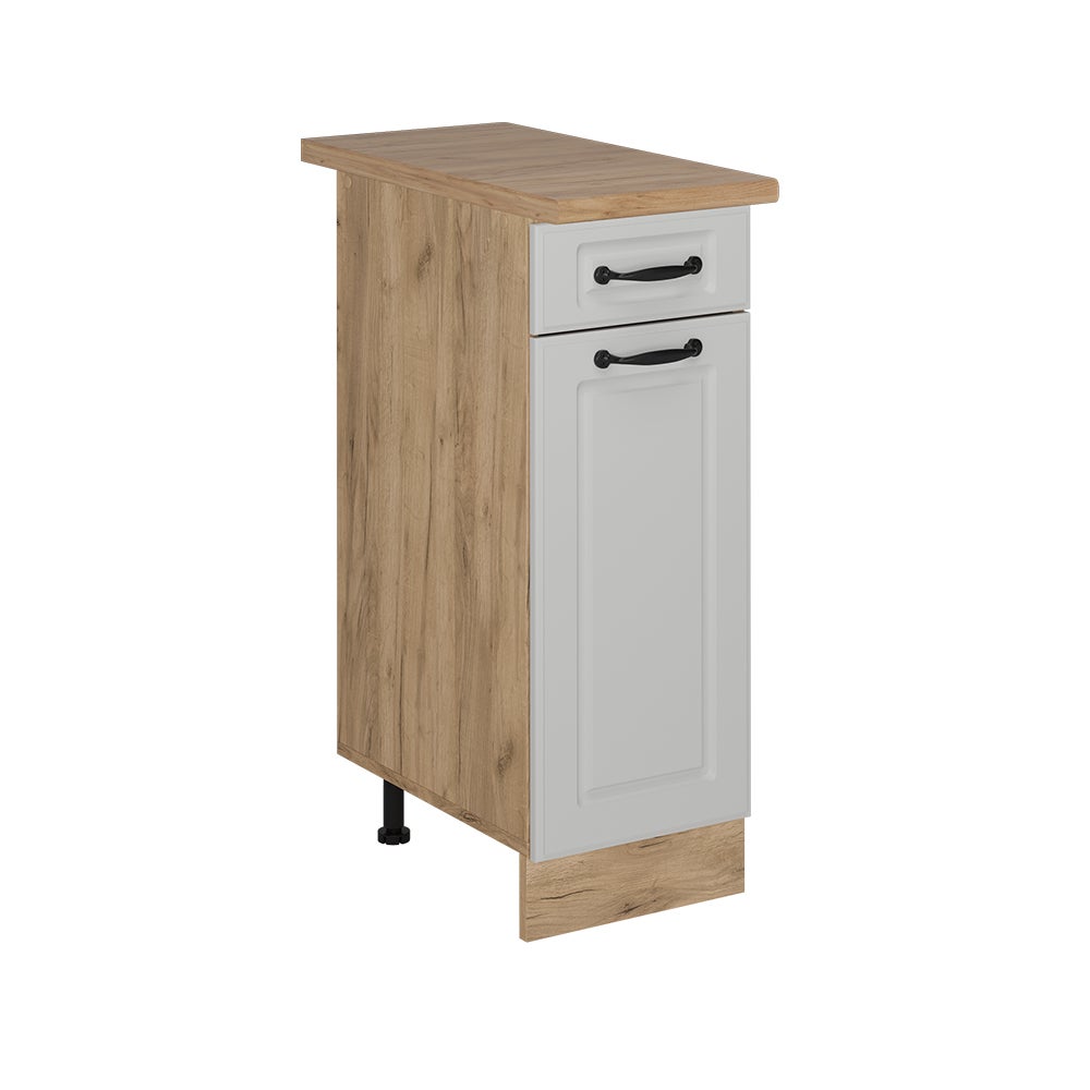 Vicco Szafka dolna do kuchni R-Line, Biały domek wiejski, 30 cm , BP Dąb